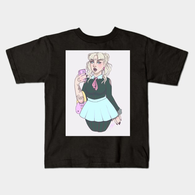 Pastel Goth Sailor moon! Kids T-Shirt by TheLovelyHero